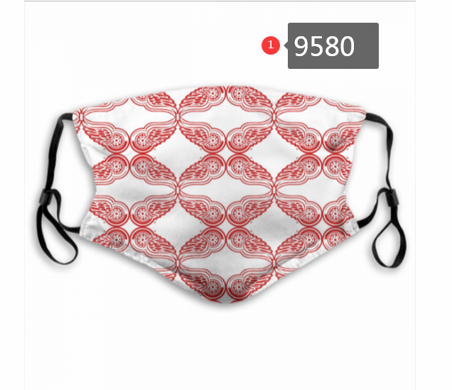New 2020 NHL Detroit Red Wings #5 Dust mask with filter